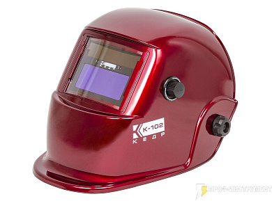 Маска сварщика КЕДР К-102 красная