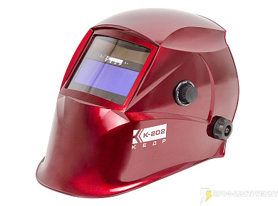 Маска сварщика КЕДР К-202 красная