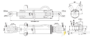 Гидроцилиндр МС75/30х110-3(4).44.1(425)